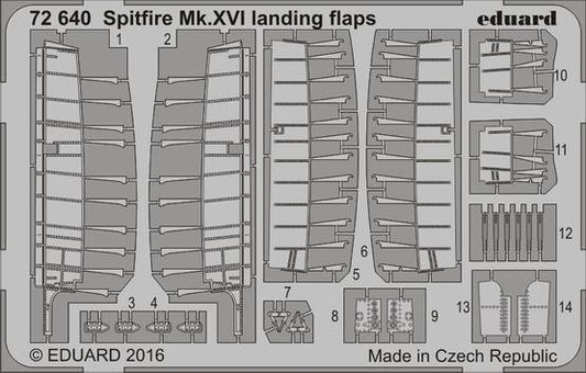 1/72 Aircraft- Spitfire Mk XVI Landing Flaps for EDU(D)