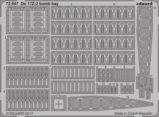 1/72 Aircraft- Do17Z2 Bomb Bay for ICM (D)