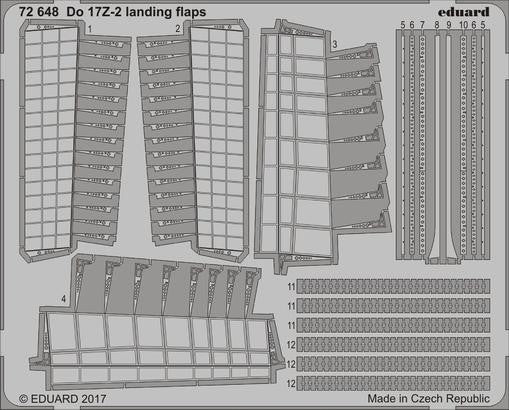1/72 Aircraft- Do17Z2 Landing Flaps for ICM(D)