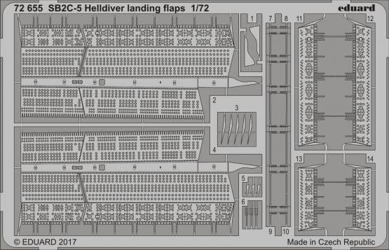 1/72 Aircraft- SB2C5 Helldiver Landing Flaps for SHY (D)