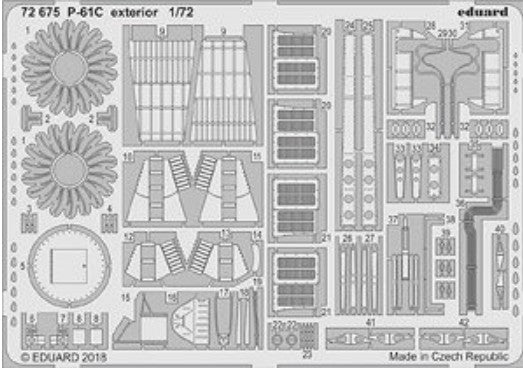 1/72 Aircraft- P61C Exterior for HBO(D)