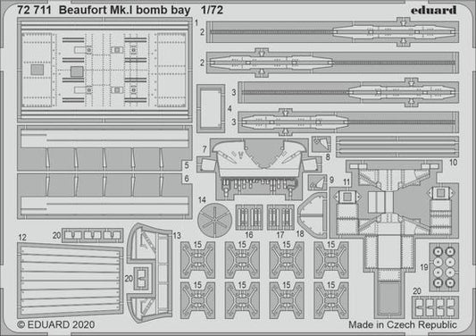 1/72 Aircraft- Beaufort Mk I Bomb Bay for ARX (D)