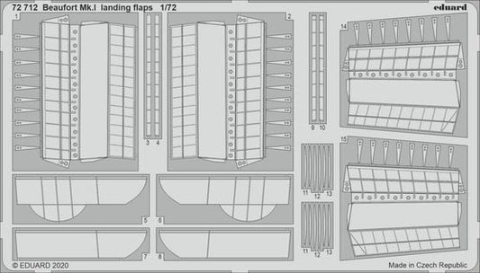 1/72 Aircraft- Beaufort Mk I Landing Flaps for ARX (D)