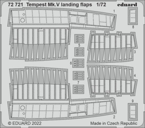 1/72 Aircraft- Tempest Mk V Landing Flaps for ARX
