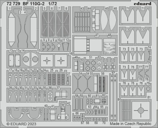 1/72 Aircraft- Bf110G2 for EDU