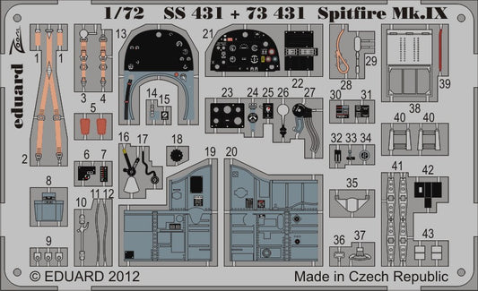 1/72 Aircraft- Spitfire Mk IX for ITA (Painted)(D)