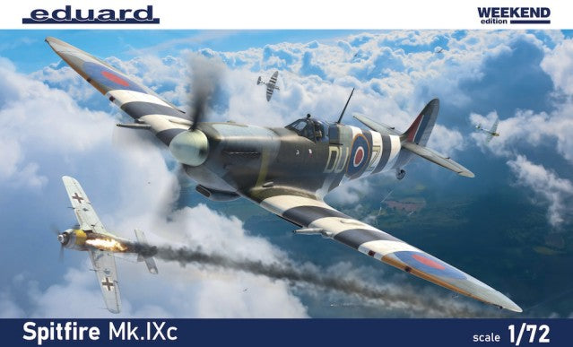 1/72 WWII Spitfire Mk Ixc British Fighter (Wkd Edition Plastic Kit)