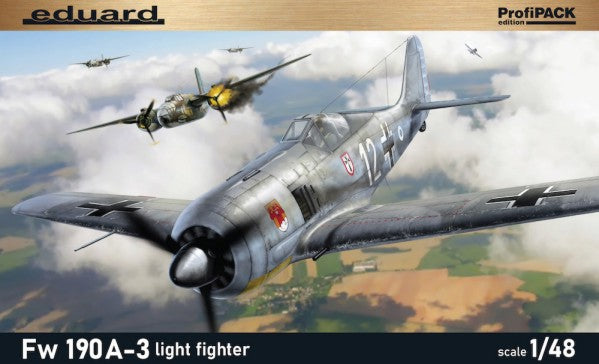 1/48 WWII Fw190A3 German Light Fighter (Profi-Pack Plastic Kit)