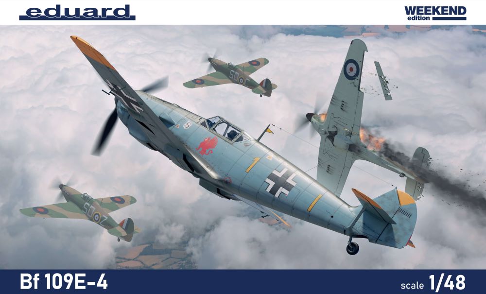 1/48 WWII Bf109E4 German Fighter (Wkd Edition Plastic Kit)
