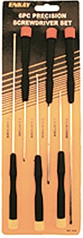 6pc Assorted X-Long Precision Screwdriver Set (Cd)