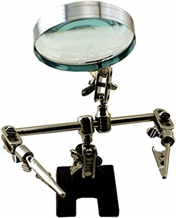 Helping Hands Work Station w/Magnifier 2-1/2" Lens (Blister Cd)