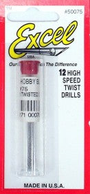 .0210" (.533mm) Steel Twist Drill (12/Vial)