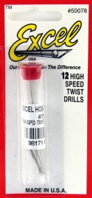 .0060" (.406mm) Steel Twist Drill (12/Vial)