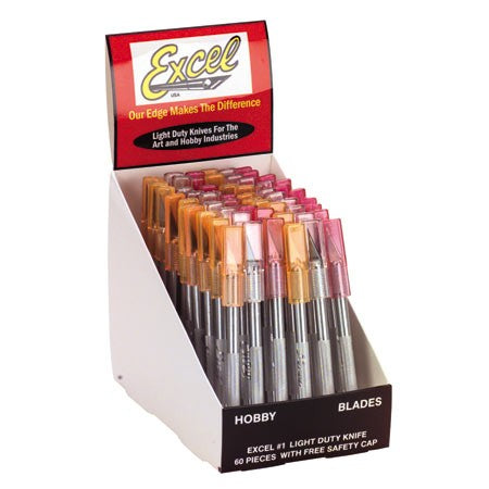 Aluminum Handle #1 Knife w/Cap (60pc Display)