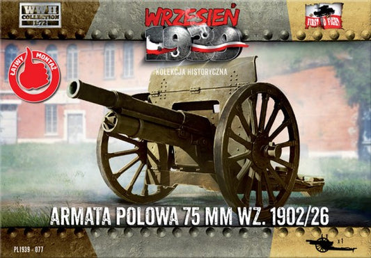 1/72 WWII 75mm wz1902/26 Field Gun
