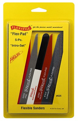 Flex-Pad Set: Angled Cut Sanding Sticks (5 diff grits)