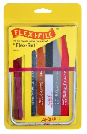 Flex-Set : Flex-I-File Frame, 8 Files, 5 Flex-Pad Sanding Sticks