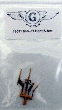 1/48 MiG31 Brass Pitot & Ant. for AGK (D)