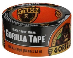 10yd Gorilla Black Tape, Roll (1.88" wide)