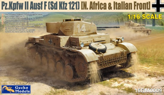 1/16 German PzKpfw II Ausf F (SdKfz 121) Tank N.Africa/Italian Front