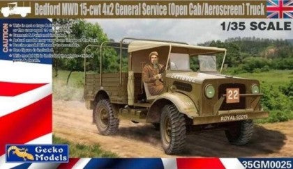 1/35 Bedford MWD 15ct 4x2 General Service Open Cab/Aeroscreen Truck