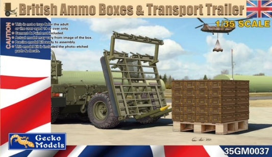 1/35 British Ammo Boxes & Transport Trailer