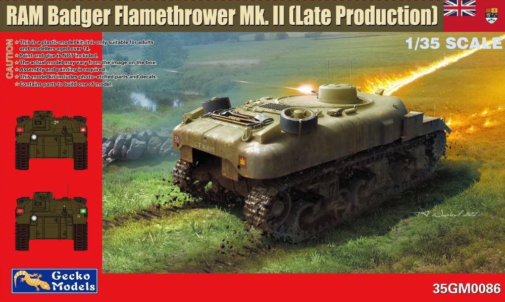 1/35 RAM Badger Mk II Late Production Flamethrower Tank