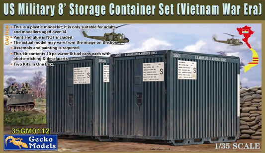 1/35 US Military 8' Storage Container Set Vietnam War (10)