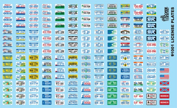 1/24-1/25 License Plates