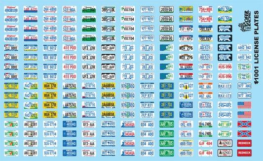 1/24-1/25 License Plates