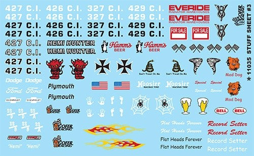 1/24-1/25 Stuff Sheet #3 - Hemi, Everide, Hoosier, etc.