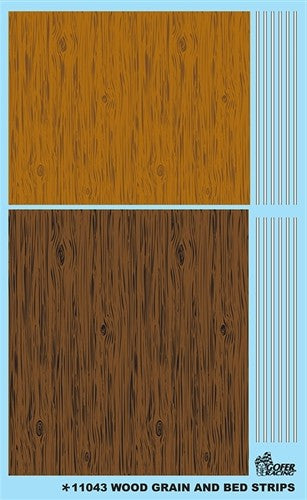 1/24-1/25 Wood Grain (Light & Dark) & Bed Stripes