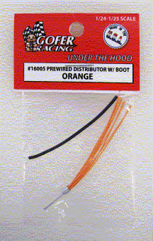 1/24-1/25 Orange Prewired Distributor w/Aluminum Plug & Boot