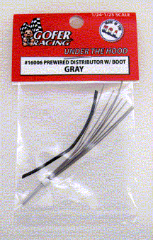 1/24-1/25 Gray Prewired Distributor w/Aluminum Plug & Boot