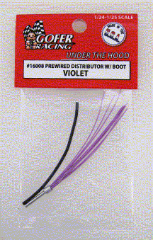 1/24-1/25 Violet Prewired Distributor w/Aluminum Plug & Boot