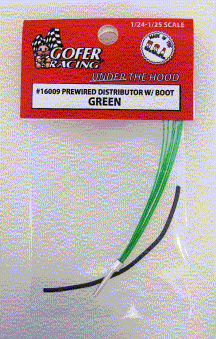 1/24-1/25 Green Prewired Distributor w/Aluminum Plug & Boot