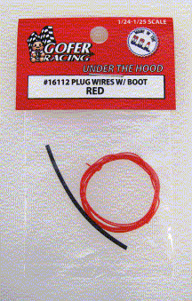 1/24-1/25 Red Plug Wire 2ft. w/Boot