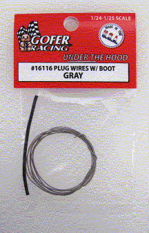 1/24-1/25 Gray  Plug Wire 2ft. w/Boot