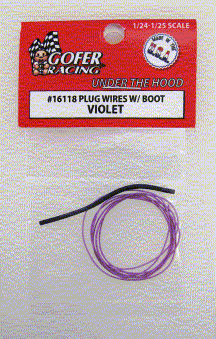 1/24-1/25 Violet  Plug Wire 2ft. w/Boot