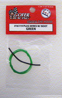 1/24-1/25 Green Plug Wire 2ft. w/Boot