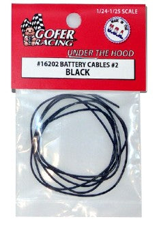 1/24-1/25 Battery Cables Black