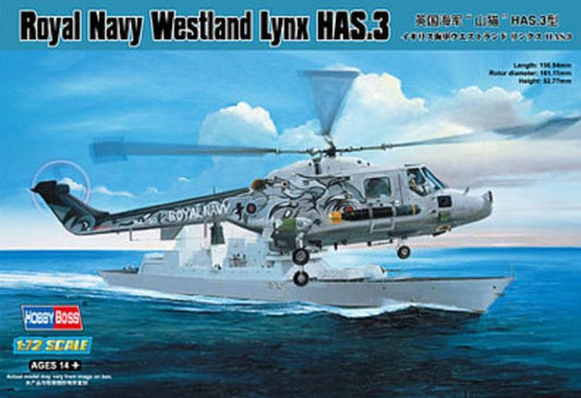 1/72 Royal Navy Westland Lynx HAS3 Helicopter