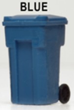 HO Blue Recycling Trash Cans (6)