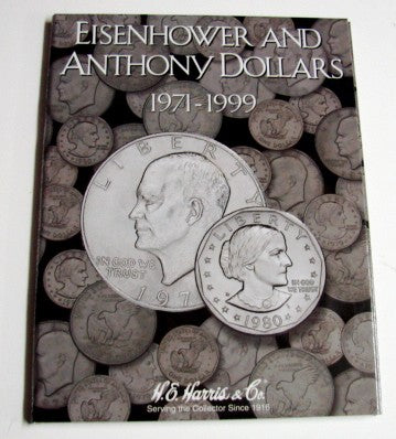 Eisenhower & Anthony Dollars 1971-1999 Coin Folder