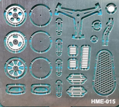 1/24-1/25 VW Beetle Detail Set 1 for TAM: Steering Wheel Spokes, Door Handles & Gear Shifter