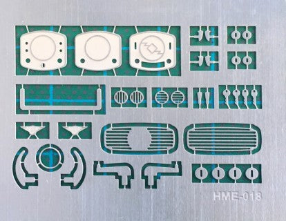 1/24-1/25 VW Beetle Detail Set 4 for TAM: Dashboard Grille & Panels