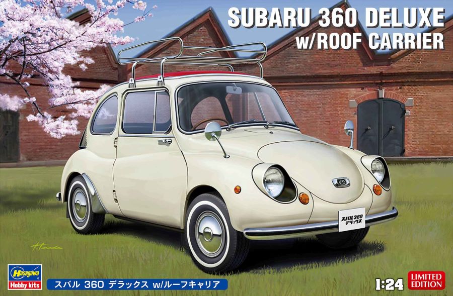 1/24 Subaru 360 Deluxe Car w/Roof Carrier (Ltd Edition)