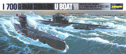 1/700 German U-Boat 7C/9C Submarine