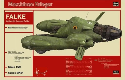 1/20 Maschinen Krieger Falke Antigravity Armored Raider Pkf85 Fighter