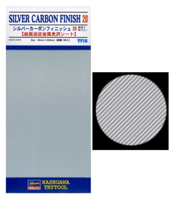 Silver Carbon Finish (Fine) Mylar Foil (Self-Adhesive)